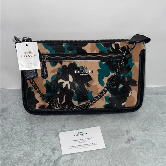 NWT Coach Leaf Print ‘Nolita’ 24 Shoulder Bag - Picture 1 of 13